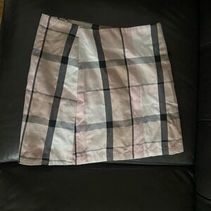 Forever 21 Pink and Black Plaid Mini Skirt